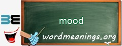 WordMeaning blackboard for mood